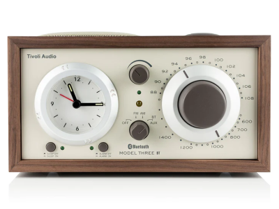 Tivoli Audio Model Three Bluetooth AM/FM Clock Radio in Walnut / Beige - M3USBTCLA