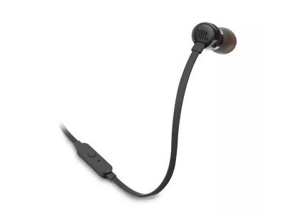 JBL Tune 110 In-Ear Headphones in Black - JBLT110BLKAM