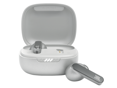 JBL True Wireless Noise Cancelling Earbuds in Silver - JBLLIVEPRO2TWSSLAM