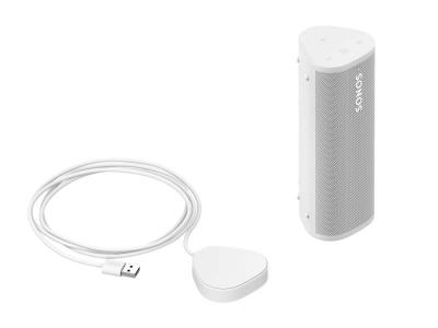 Sonos Roam 2 and Roam Wireless Charger in White - Roam 2 Charging Set (W)